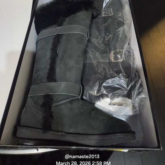 Australia Luxe Collective Tsar Tall Leather Sheepskin Boot #467 - Picture 8 of 15